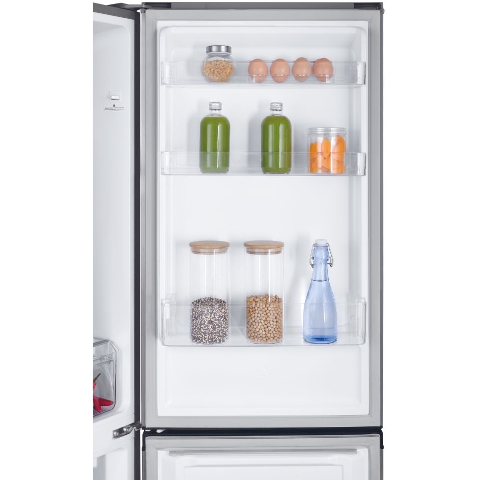 Hoover HOCH1T518EXK Total No Frost Fridge Freezer, 60/40, Stainless Steel, E Rated