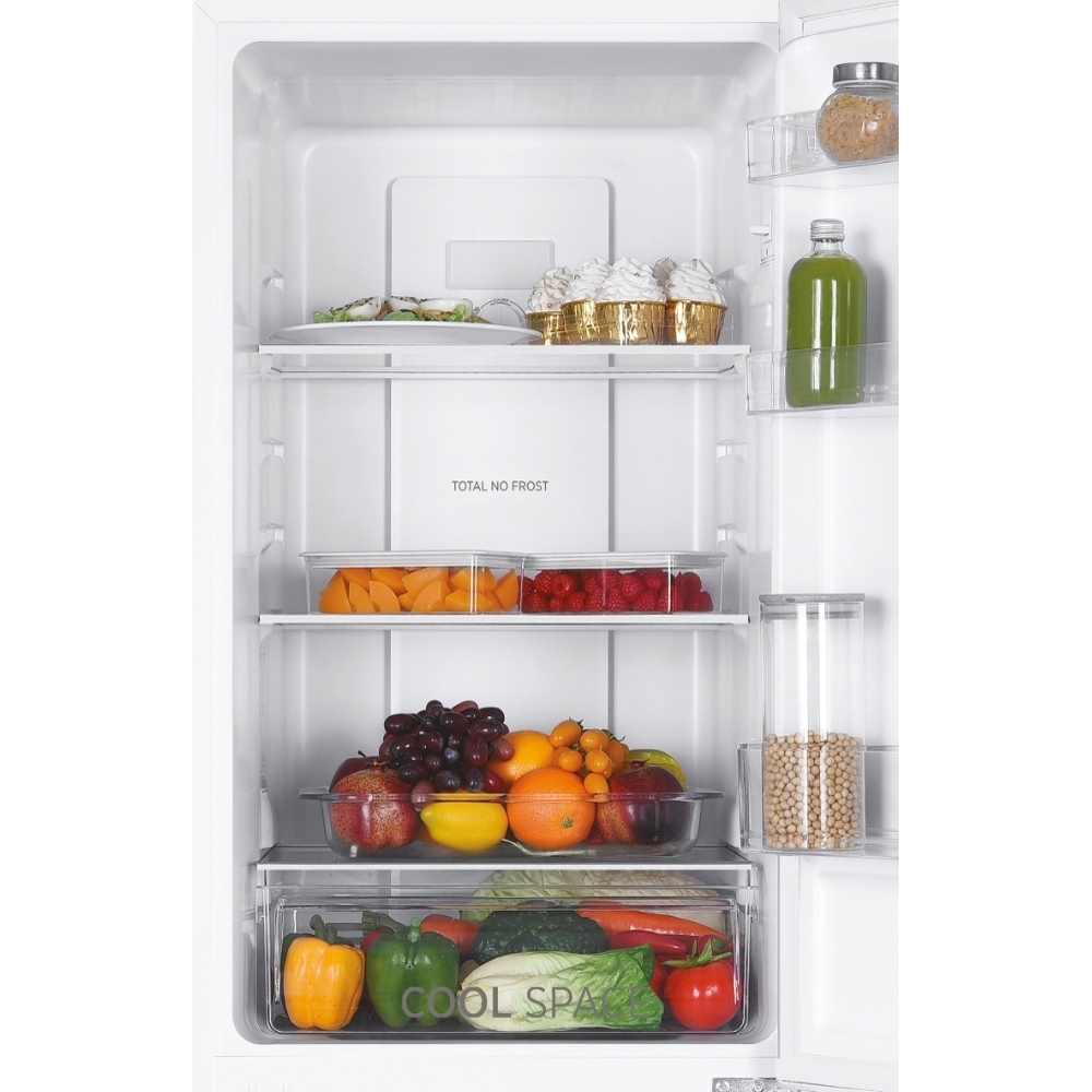 Hoover HOCH1T518EWHK Total No Frost Fridge Freezer, 50/50, White, E Rated