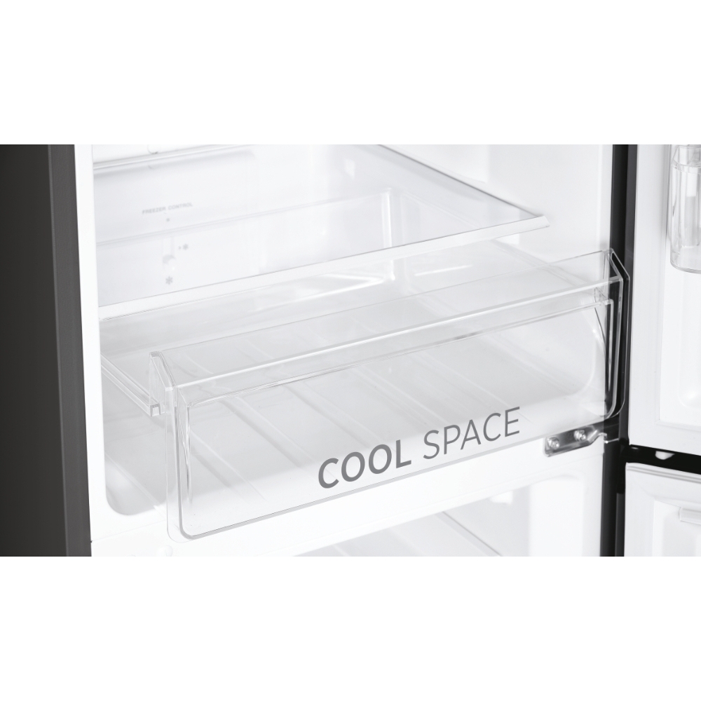 Hoover HOCH1T518EBK Total No Frost Fridge Freezer, 50/50, Black, E Rated