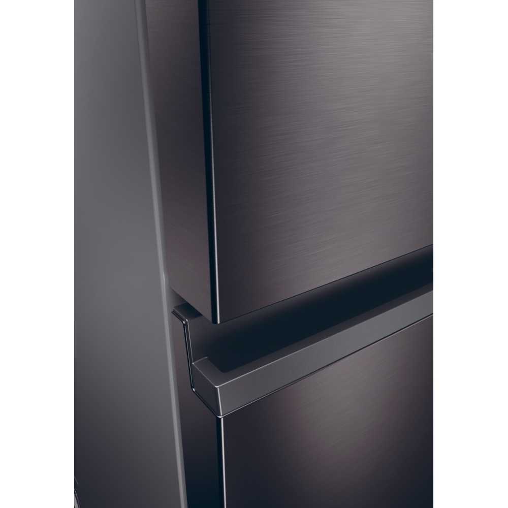 Haier HTW5618EWMP Total No Frost Fridge Freezer, 60/40, Grey, E Rated