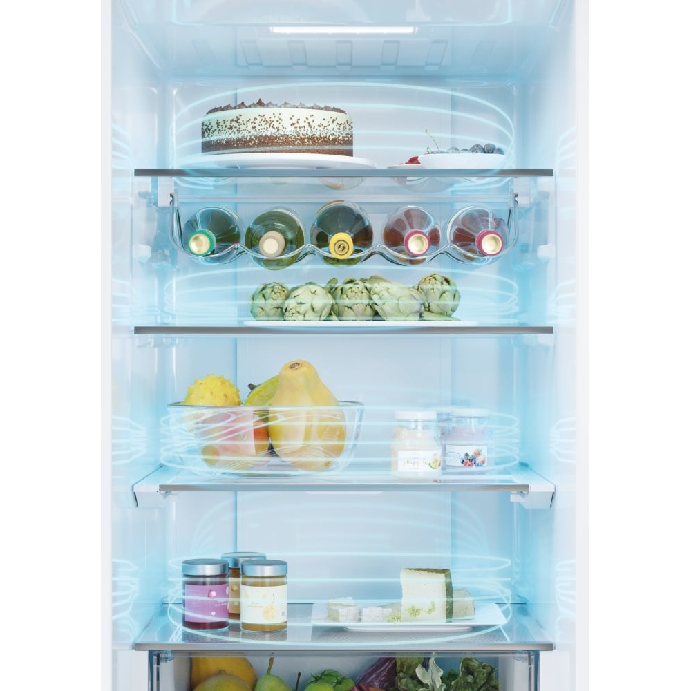 Haier HDPW5620ANPD No Frost Fridge Freezer, 70/30, Grey, A Rated