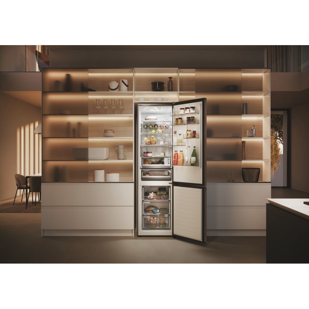 Haier HDPW5620ANPD No Frost Fridge Freezer, 70/30, Grey, A Rated