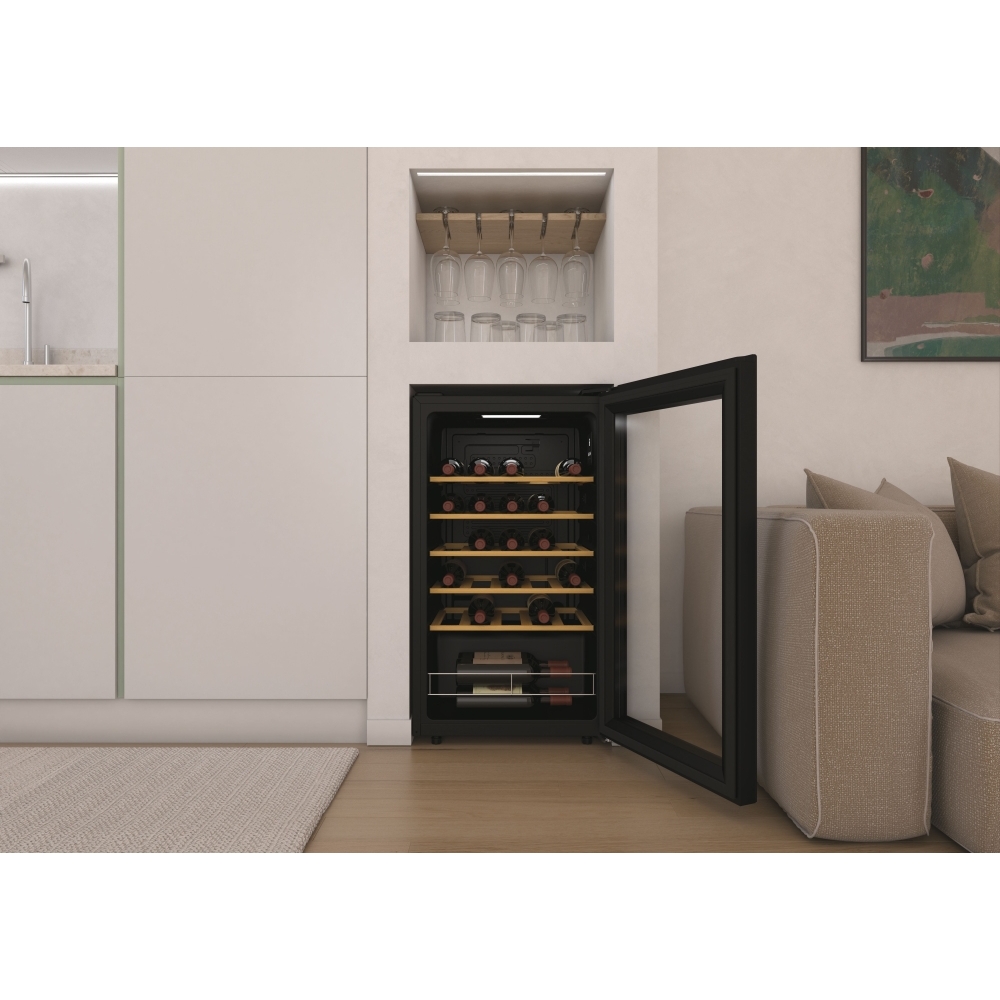 Hoover HOWC034K Wine Cooler, Black, G Rated