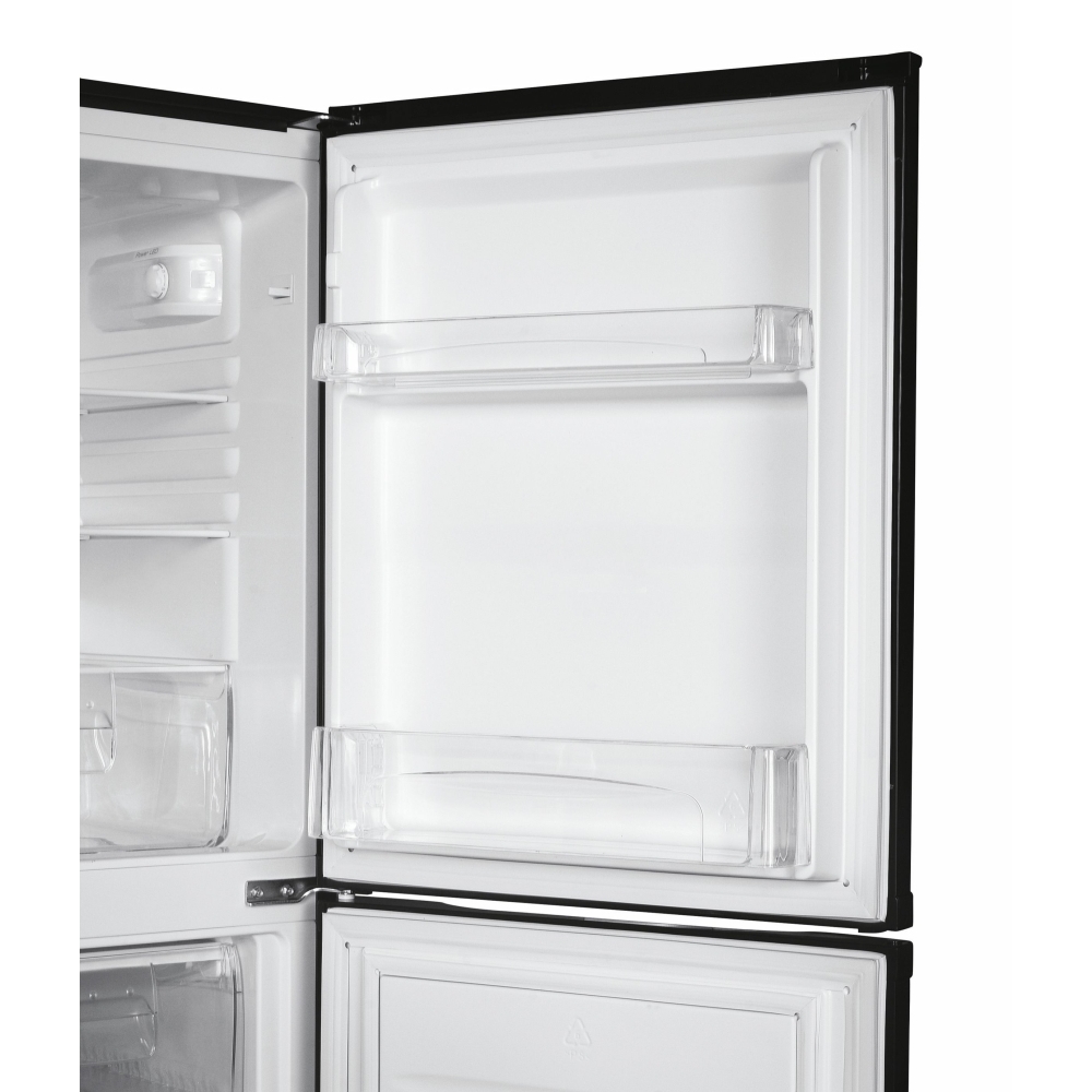 Candy CCH1S513EBK-1 Static Fridge Freezer, 50/50, Black, E Rated