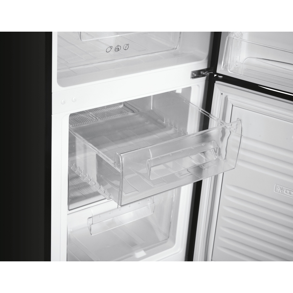 Candy CCH1S513EBK-1 Static Fridge Freezer, 50/50, Black, E Rated