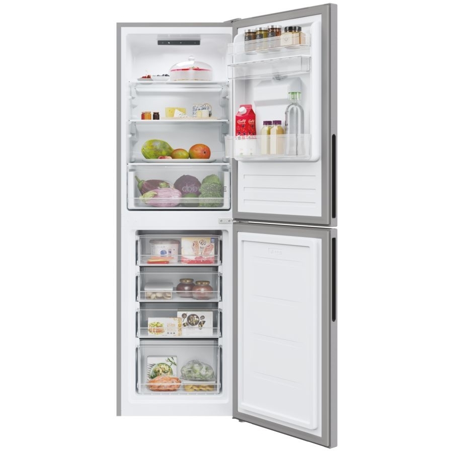 Hoover HOCT3L517EWSK-1 Low Frost Fridge Freezer, 50/50, Silver, E Rated