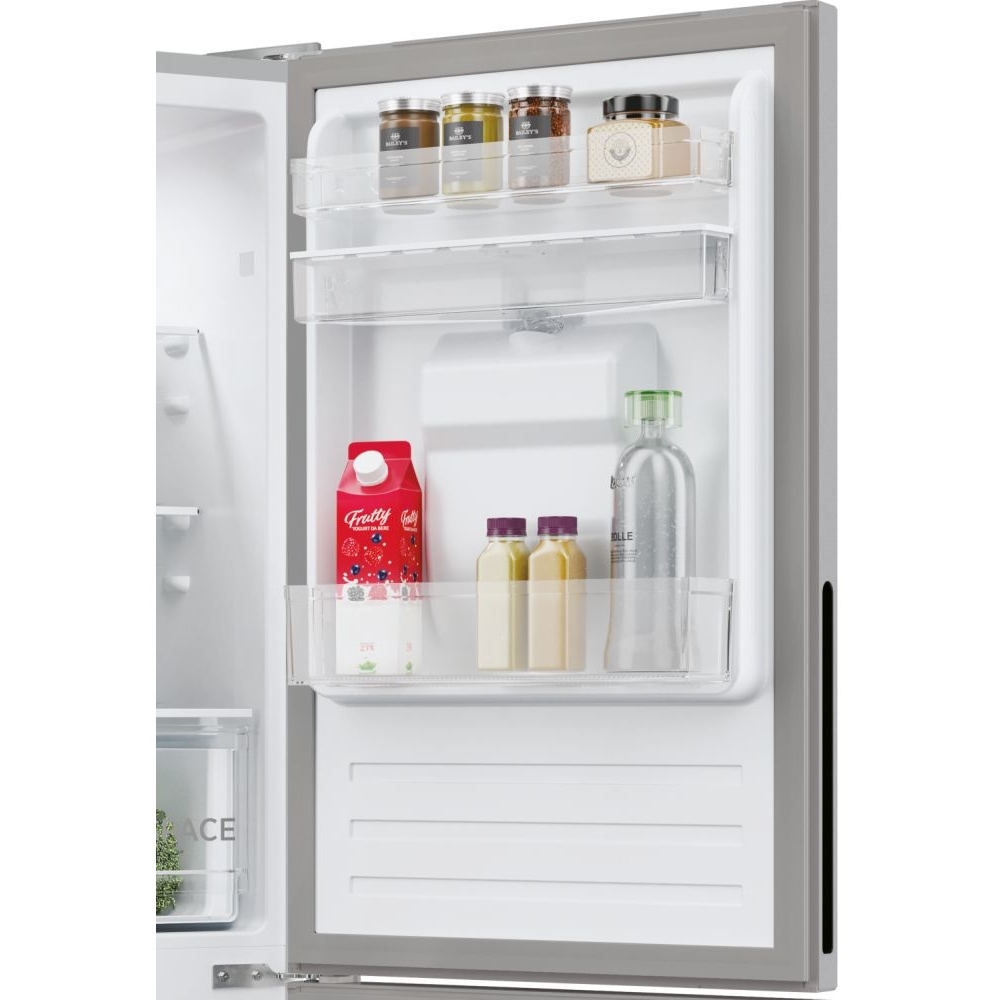 Hoover HOCT3L517EWSK-1 Low Frost Fridge Freezer, 50/50, Silver, E Rated