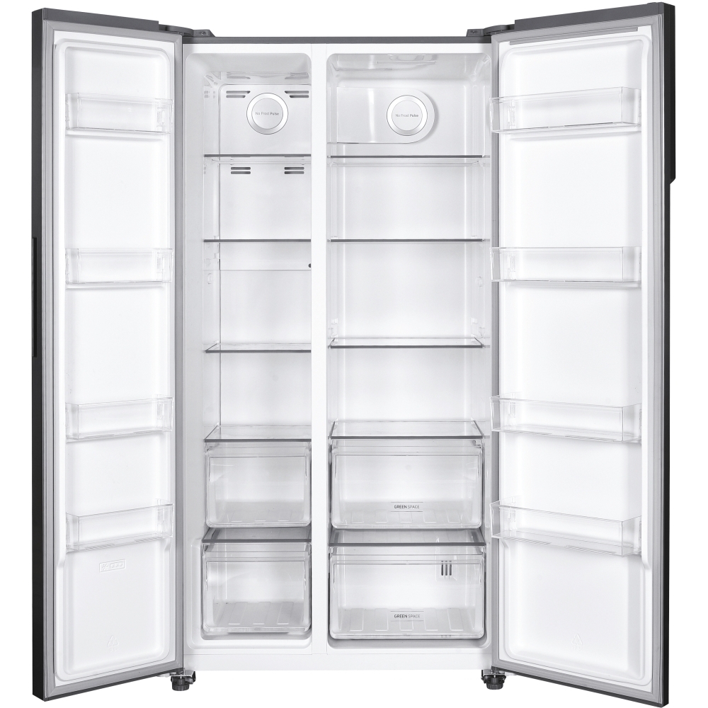 Hoover HHSBSO-6174XK-1 500 Maxi American Fridge Freezer, Stainless Steel, E Rated,  Non-Plumbed