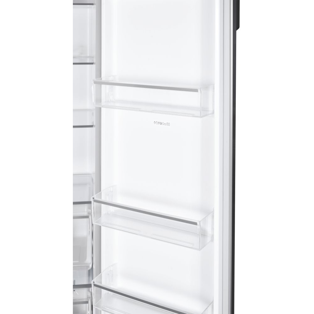 Hoover HOSR5918EIXK American Fridge Freezer, Stainless Steel, E Rated,  Plumbed