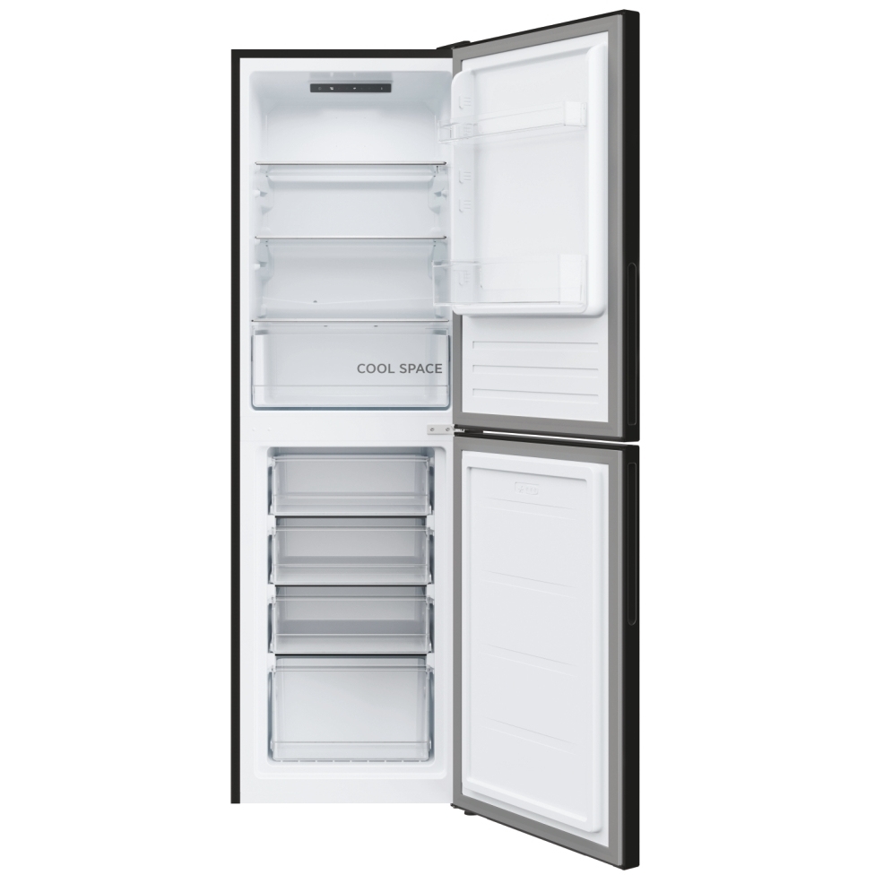 Hoover HVT3CLECKIHB-1 Low Frost Fridge Freezer, 50/50, Black, E Rated