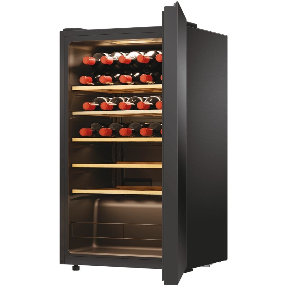 Haier HWS34GGH1K Wine Cooler, Black, G Rated