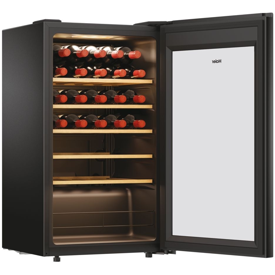 Haier HWS34GGH1K Wine Cooler, Black, G Rated