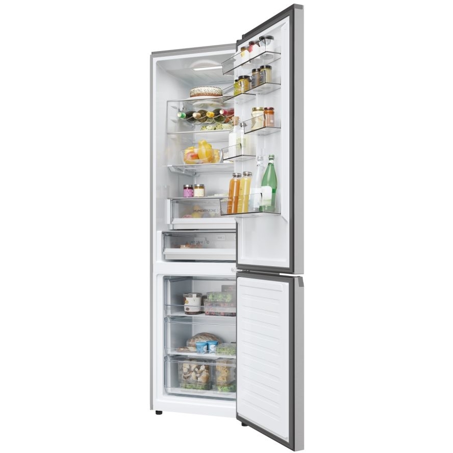 Haier HDPW5620DNPK No Frost Fridge Freezer, 70/30, Stainless Steel, D Rated