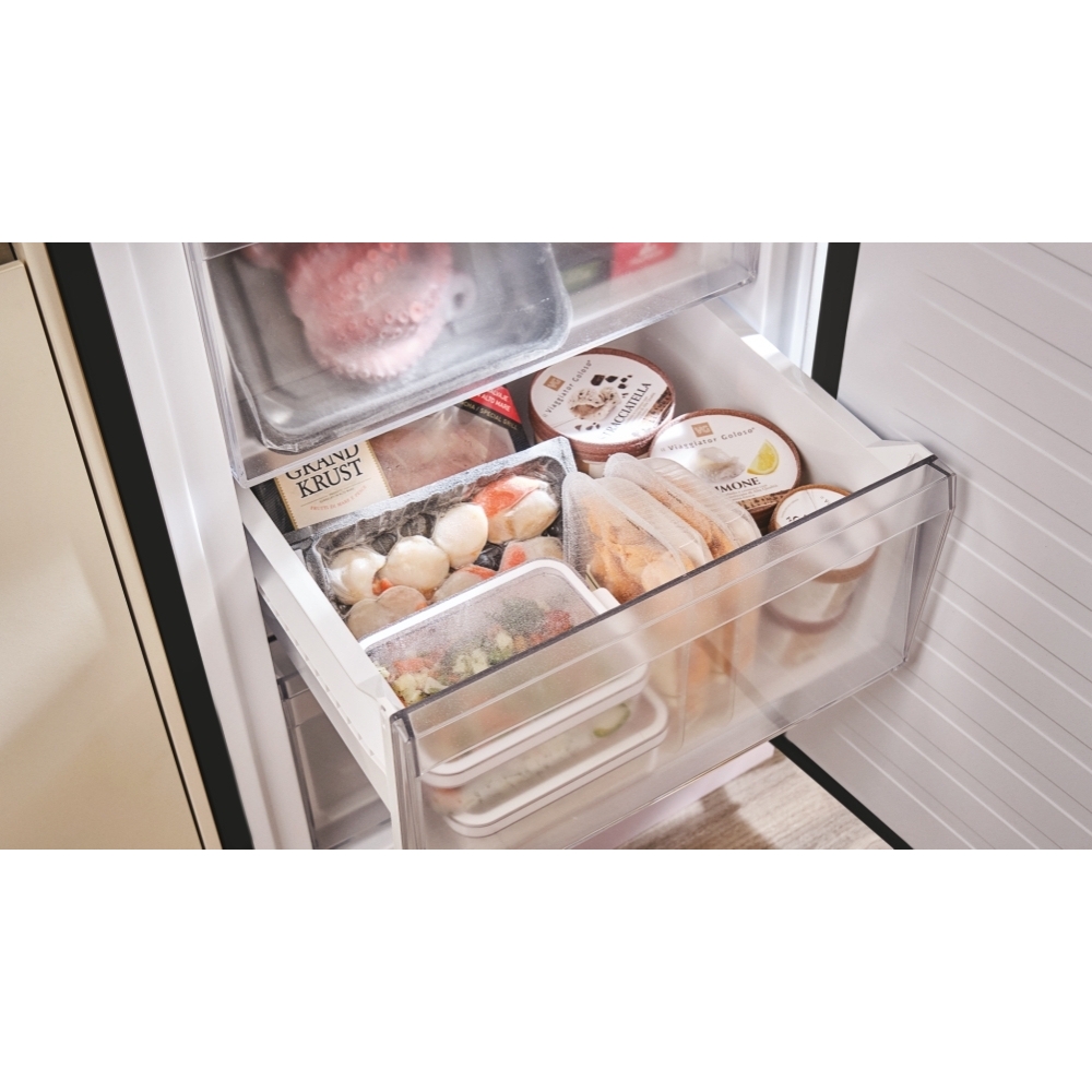Hoover HONCQ2T618EBK Total No Frost Fridge Freezer, 60/40, Black, E Rated