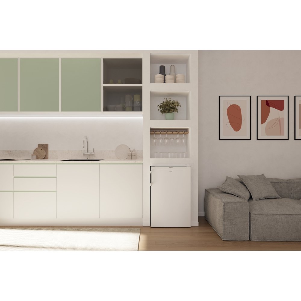 Hoover HONLQ2S58EWHK Under Counter Larder Fridge, White, E Rated