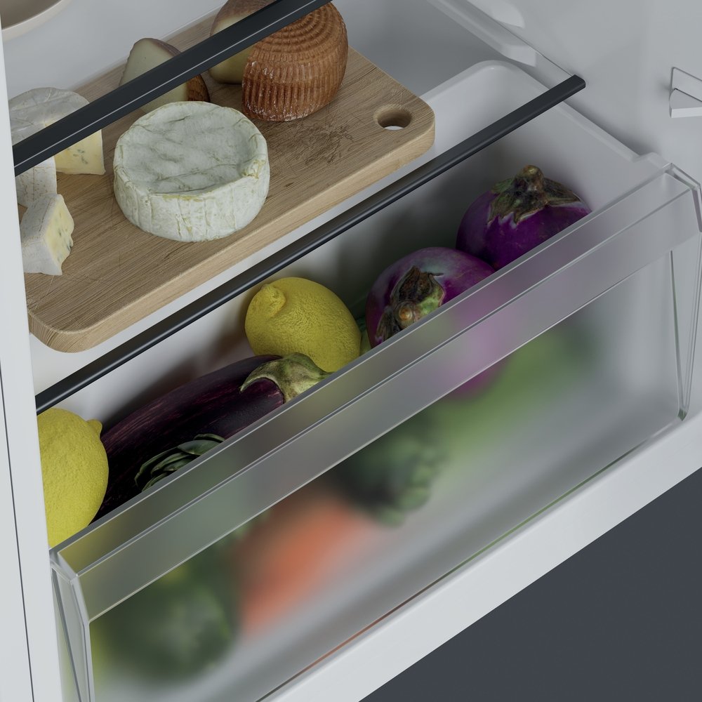 Hoover HONLQ2S58EWHK Under Counter Larder Fridge, White, E Rated