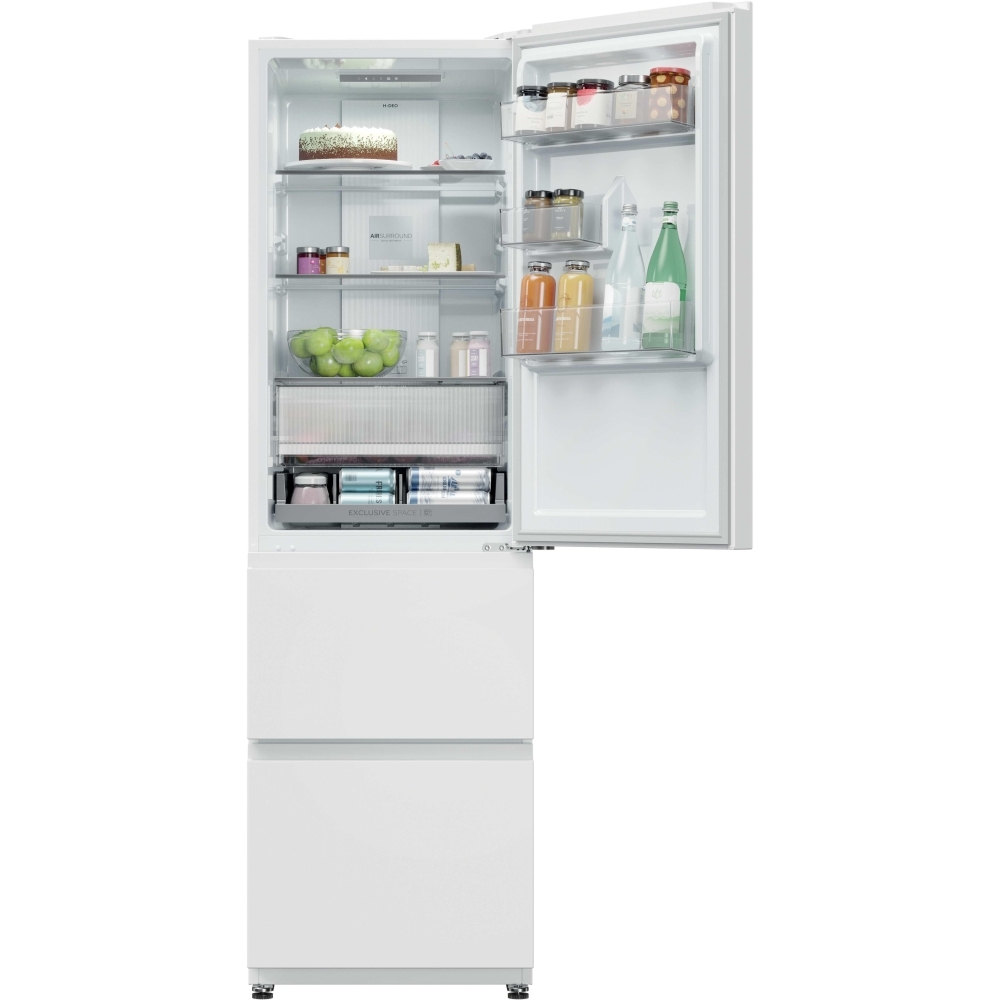 Haier HTR3518ENMWK Fridge Freezer, 60/40, White, E Rated