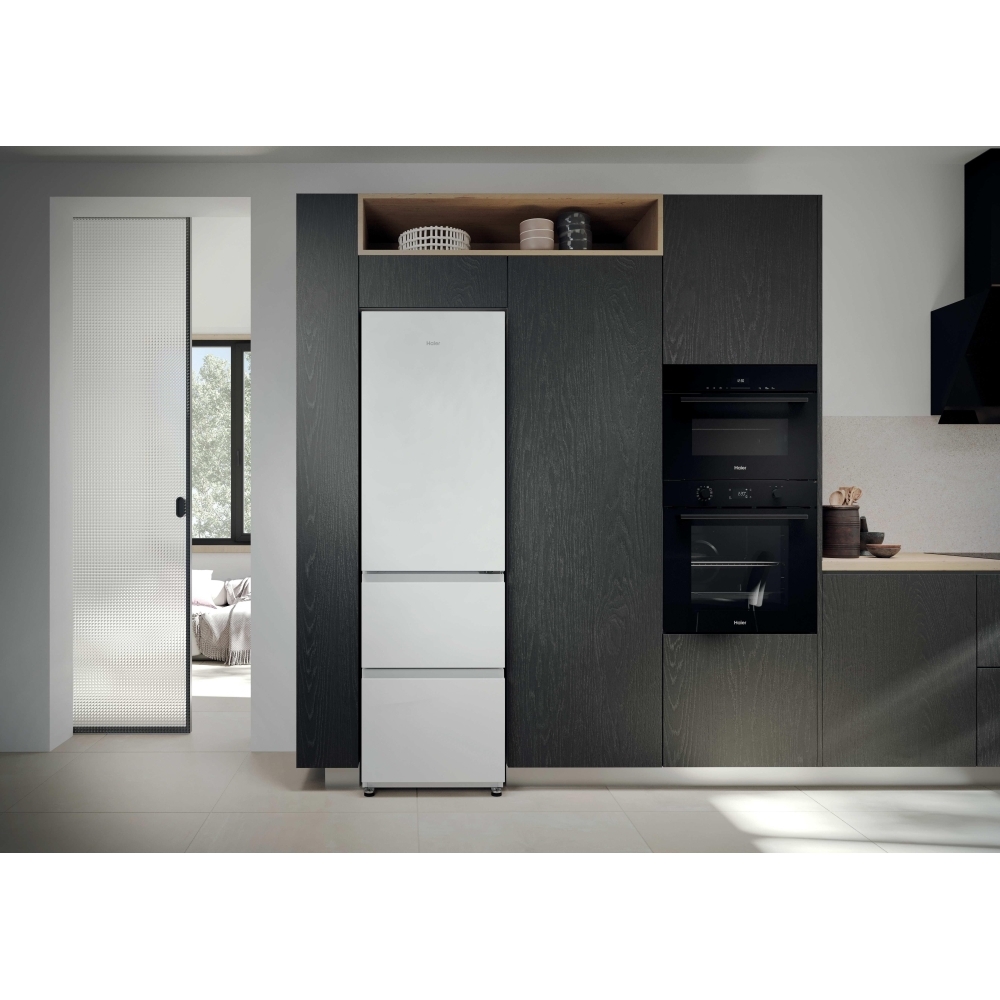 Haier HTR3518ENMWK Fridge Freezer, 60/40, White, E Rated