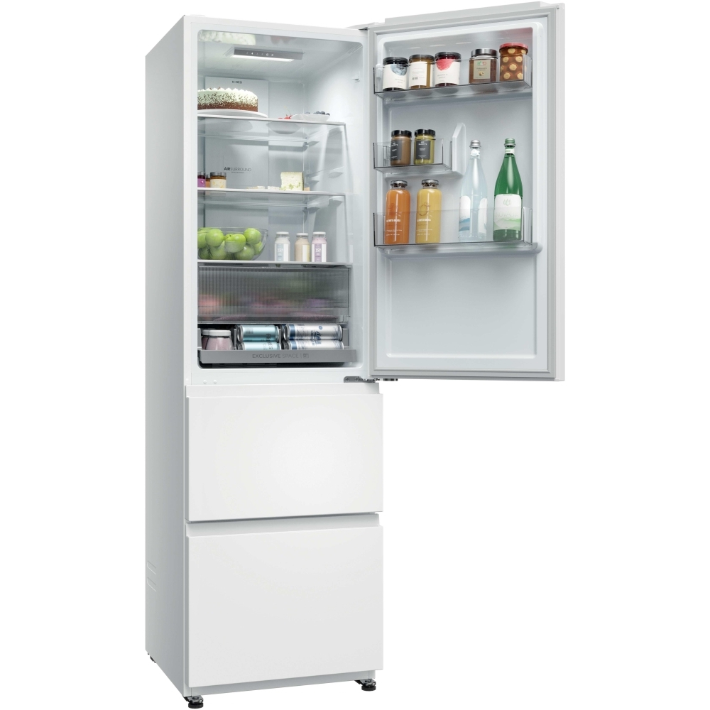 Haier HTR3518ENMWK Fridge Freezer, 60/40, White, E Rated