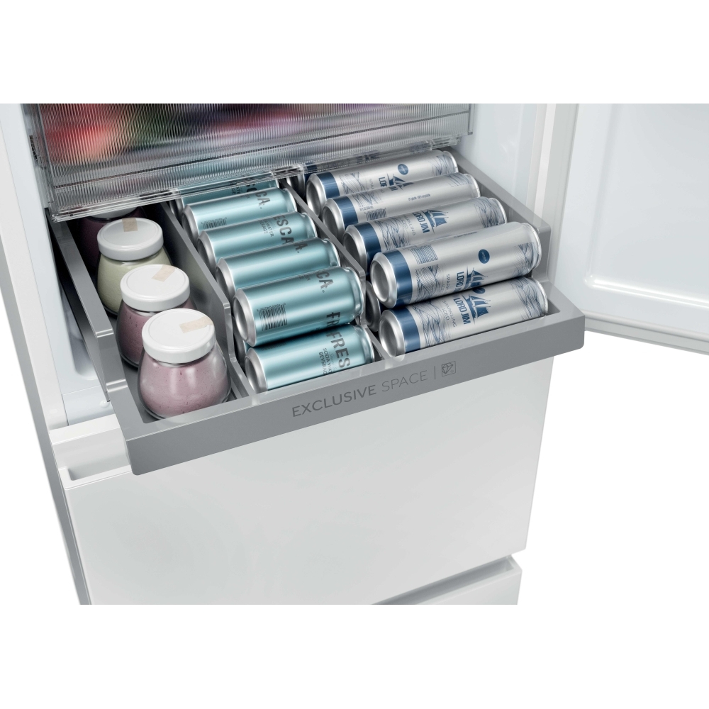 Haier HTR3518ENMWK Fridge Freezer, 60/40, White, E Rated