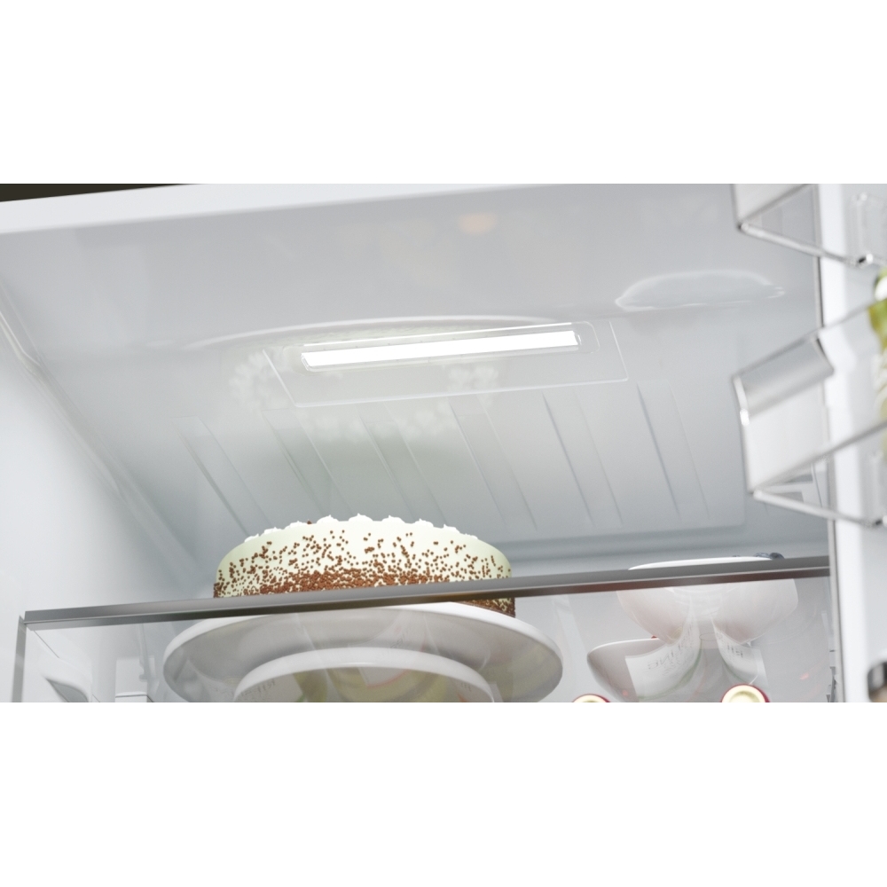 Haier HTW3618ENPB No Frost Fridge Freezer, 60/40, Black, E Rated
