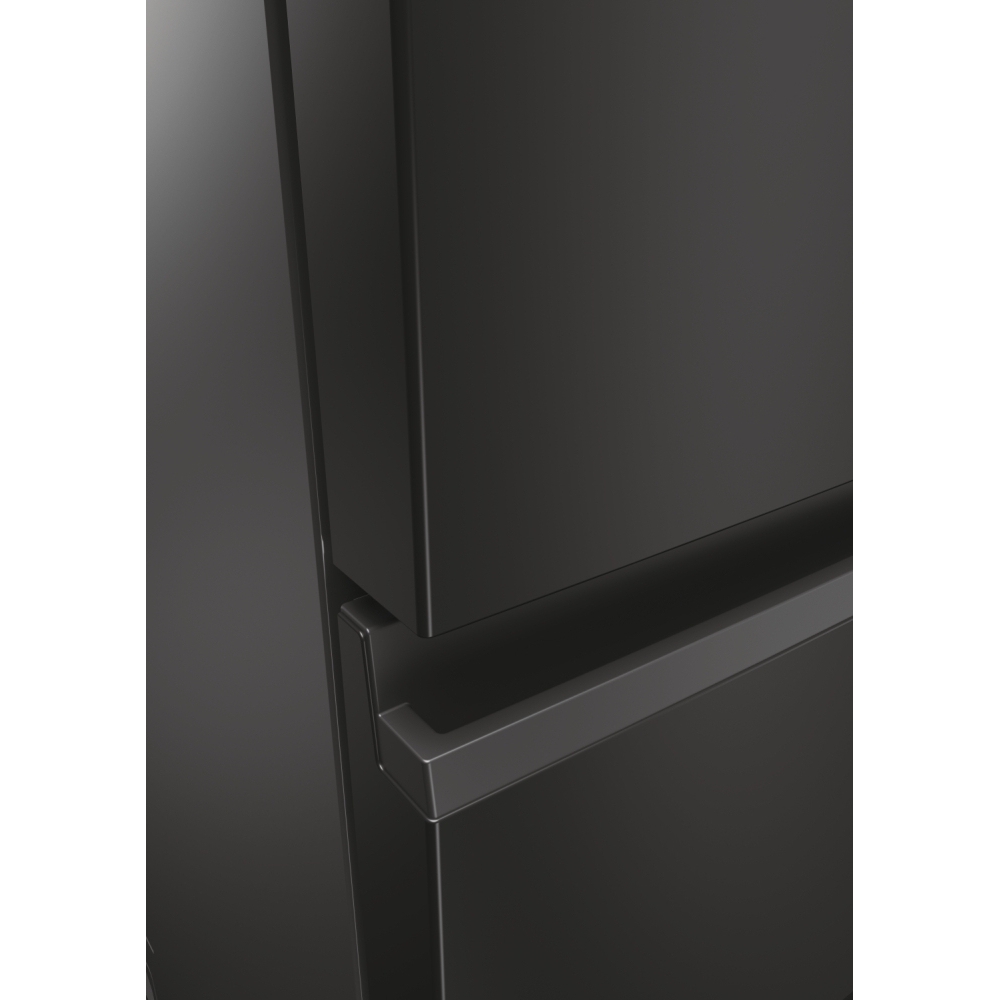 Haier HTW3618ENPB No Frost Fridge Freezer, 60/40, Black, E Rated