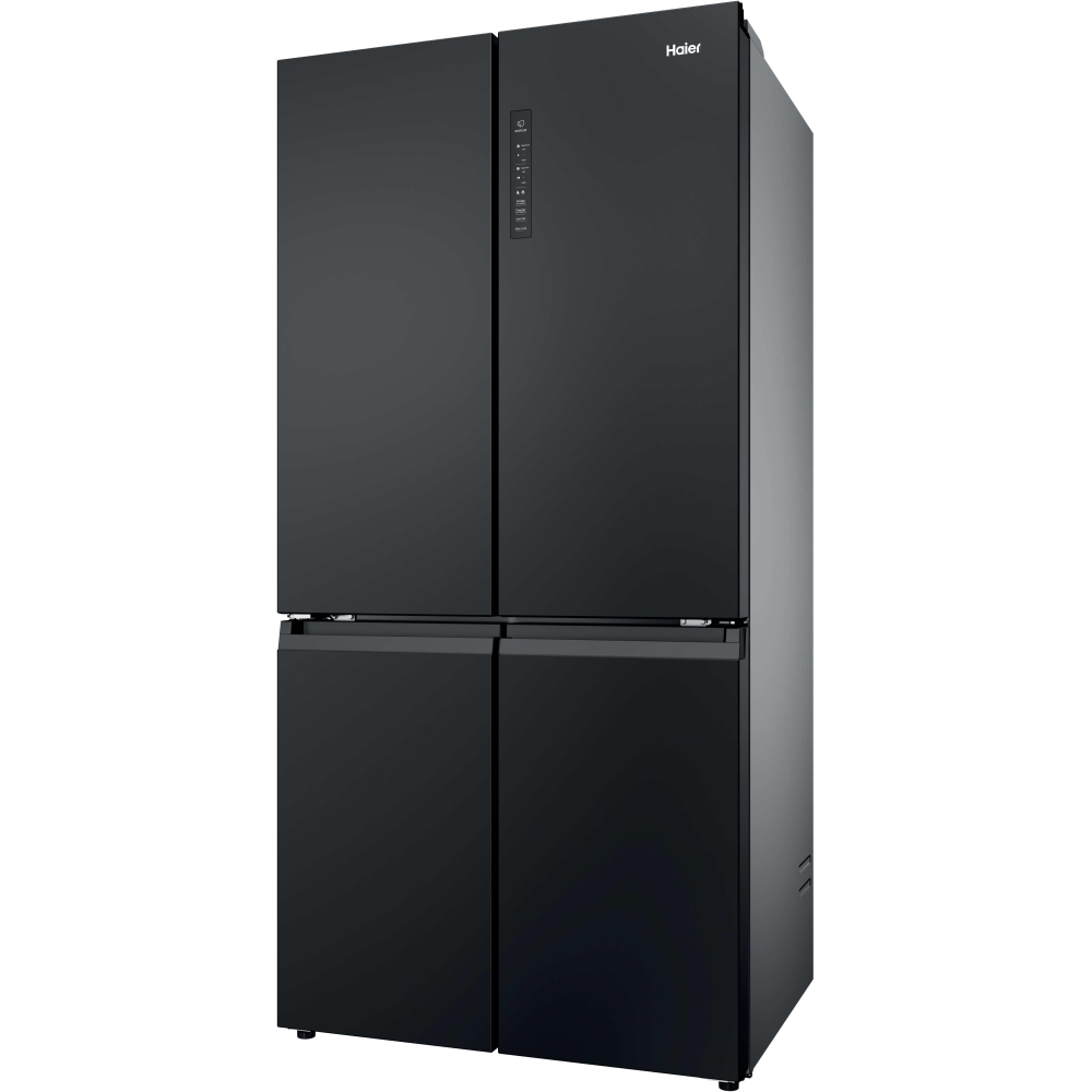 Haier HCR39F19ENPT American Fridge Freezer, Black, E Rated,  Non-Plumbed