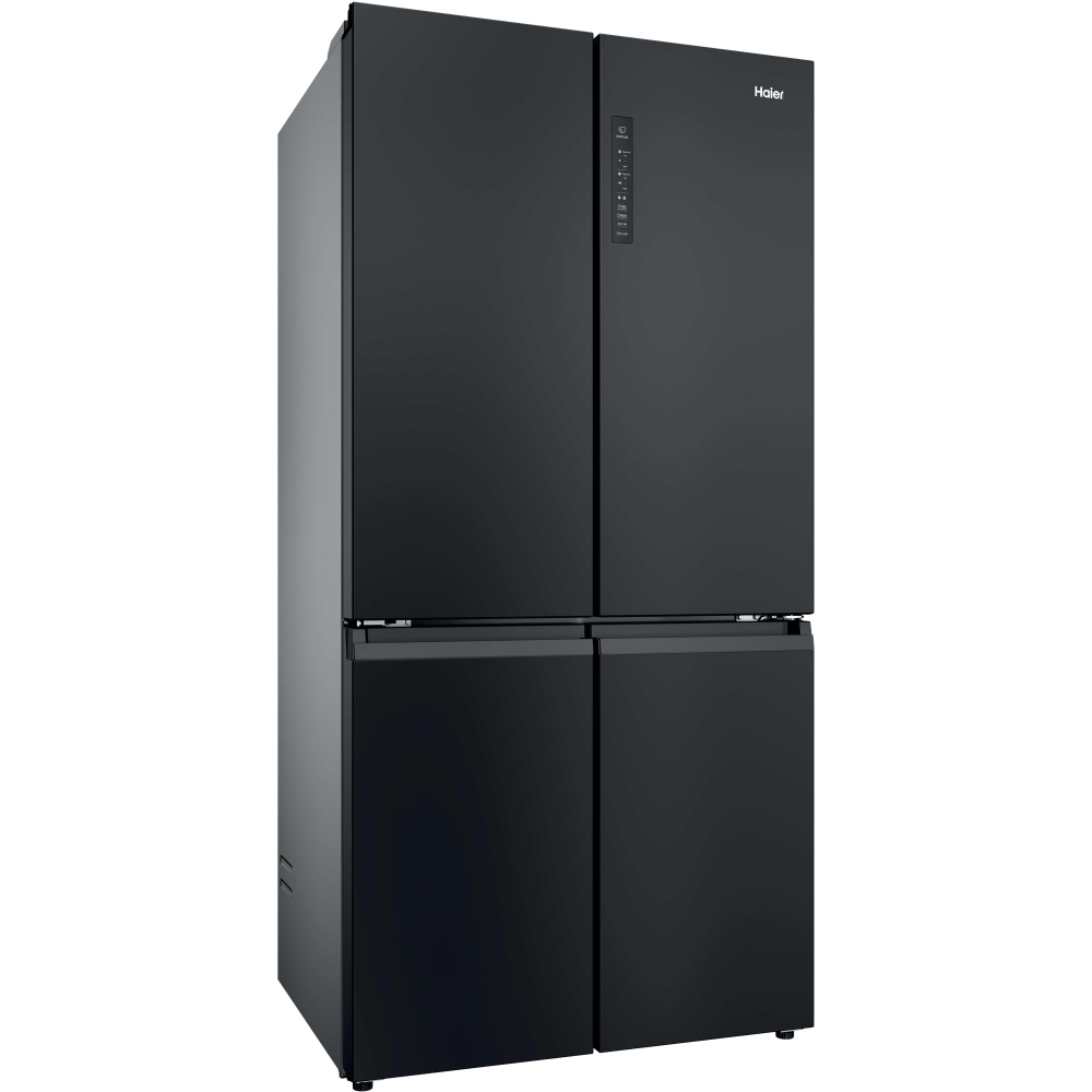 Haier HCR39F19ENPT American Fridge Freezer, Black, E Rated,  Non-Plumbed