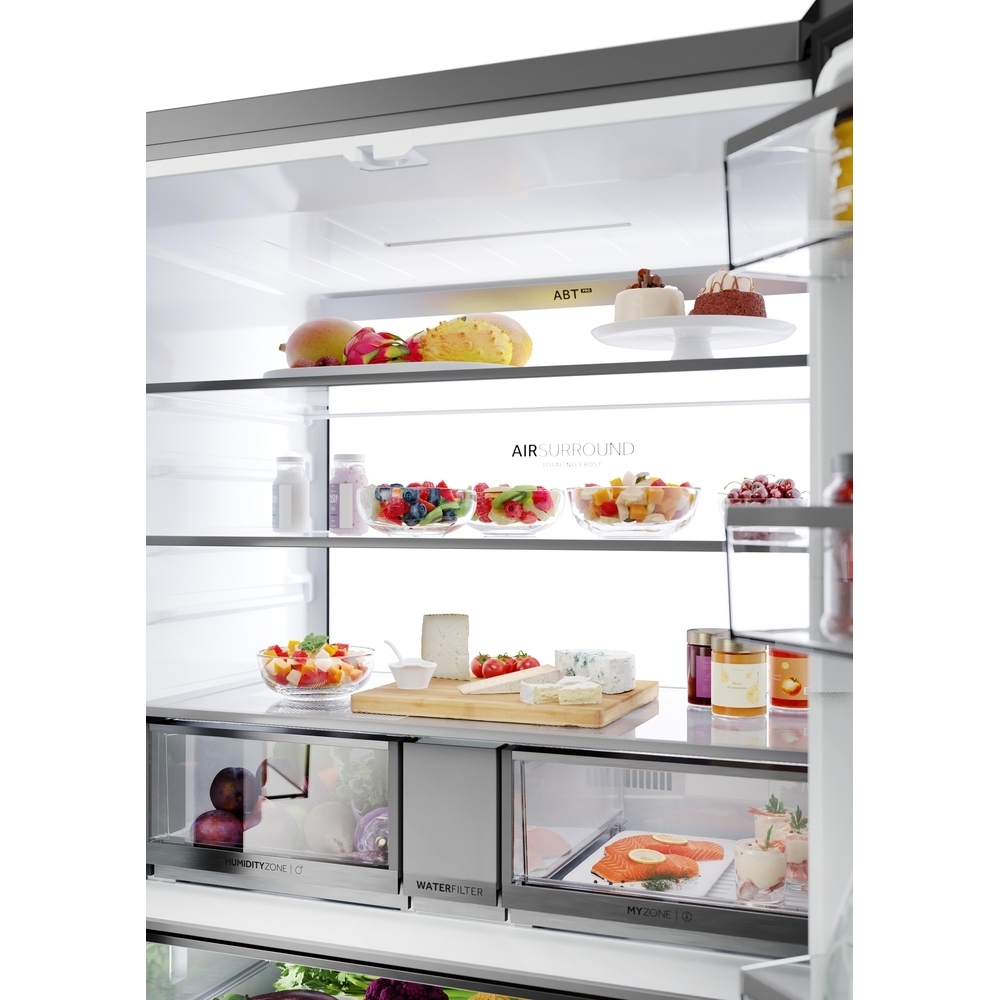 Haier HCW79F19EHSB American Fridge Freezer,  Plumbed, Stainless Steel, E Rated