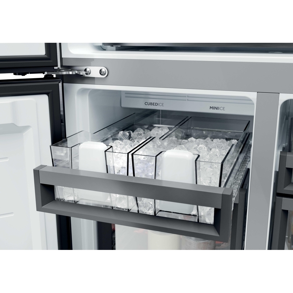 Haier HCW79F19EHSB American Fridge Freezer,  Plumbed, Stainless Steel, E Rated