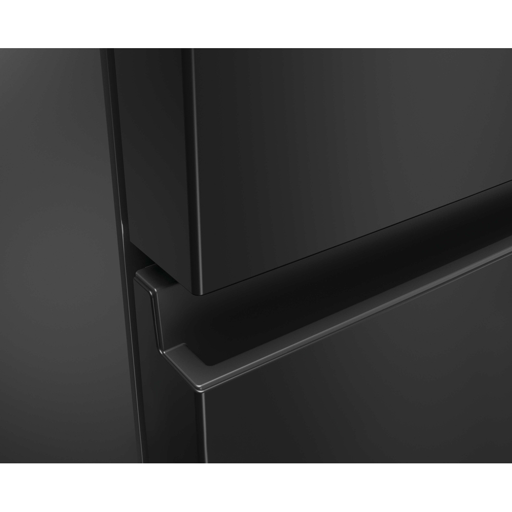 Haier HTR3518ENMTK No Frost Fridge Freezer, 60/40, Black, E Rated