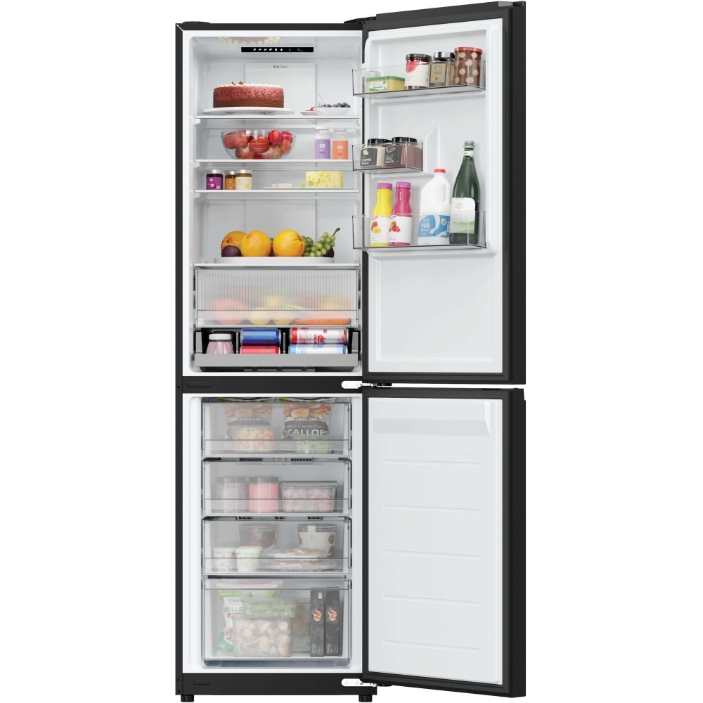 Hoover HONCQ3T518ENTK Total No Frost Fridge Freezer, 50/50, Black, E Rated