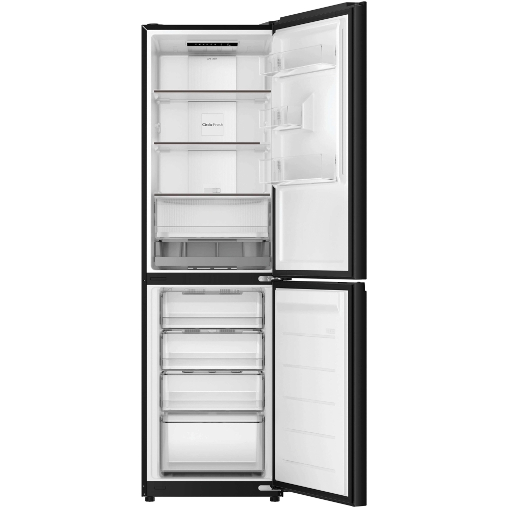 Hoover HONCQ3T518ENTK Total No Frost Fridge Freezer, 50/50, Black, E Rated