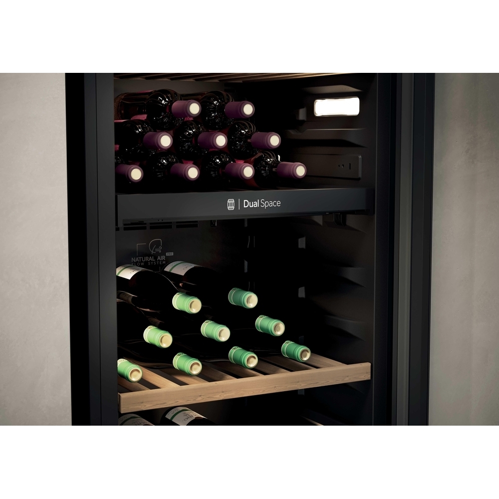 Haier HWS201GDFH1K Wine Cooler, Black, F Rated