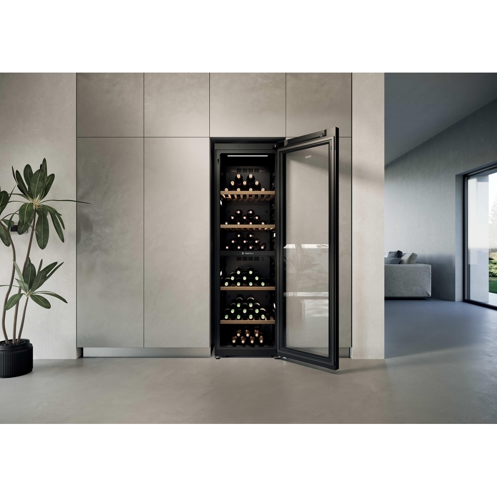 Haier HWS201GDFH1K Wine Cooler, Black, F Rated