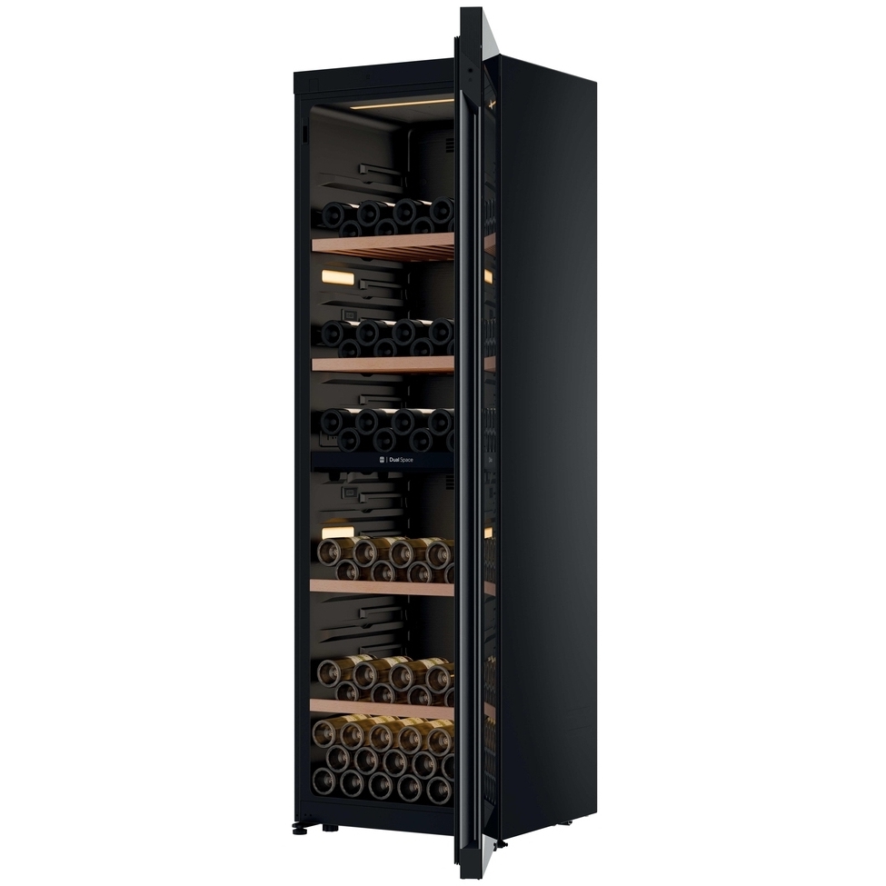 Haier HWS201GDFH1K Wine Cooler, Black, F Rated