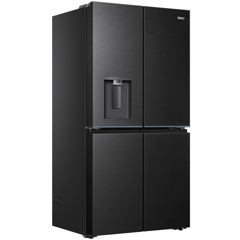 Haier HCW79F18CHMB American Fridge Freezer, Black, C Rated