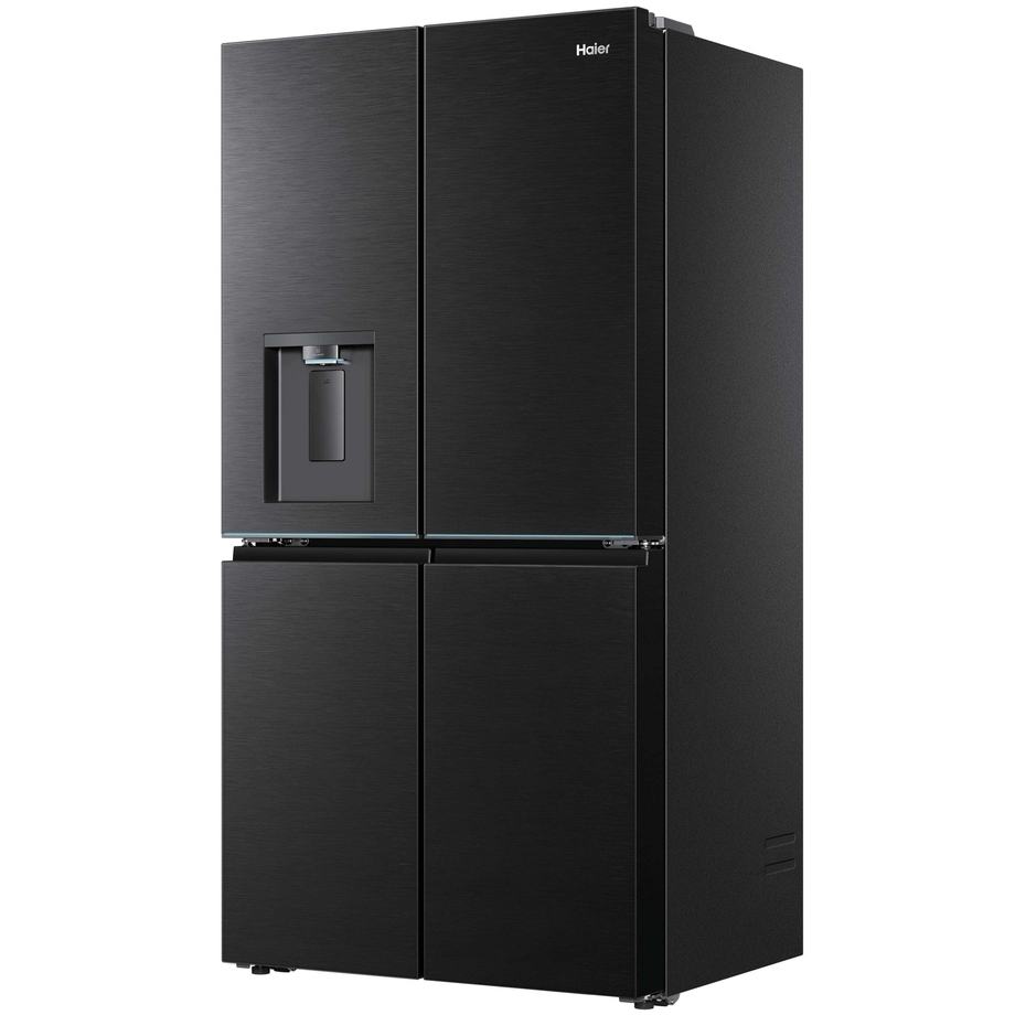 Haier HCW79F18CHMB American Fridge Freezer, Black, C Rated