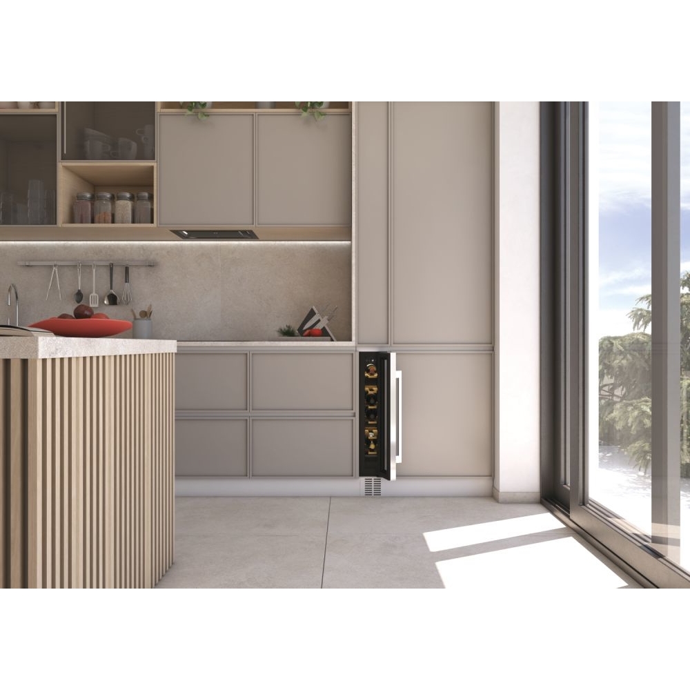 Hoover HWCB 15 UK/1 Integrated Wine Cooler, Black, G Rated