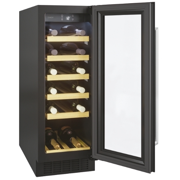 Candy CCVB 30 UK/1 Wine Cooler, Black, F Rated