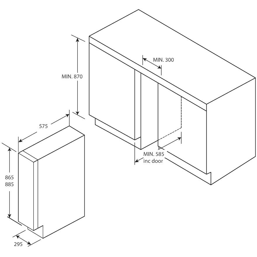 Candy CCVB 30 UK/1 Wine Cooler, Black, F Rated
