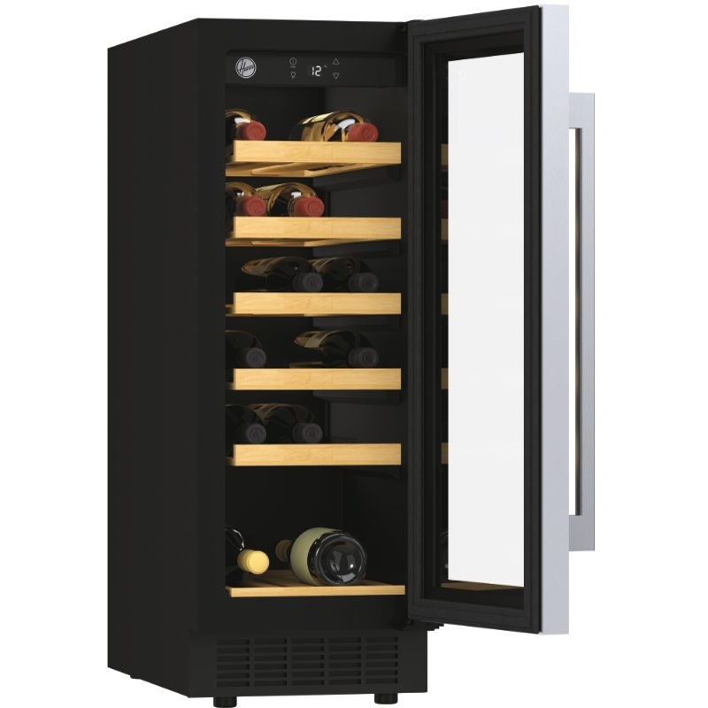 Hoover HWCB 30 UK/N Integrated Wine Cooler, Black, F Rated