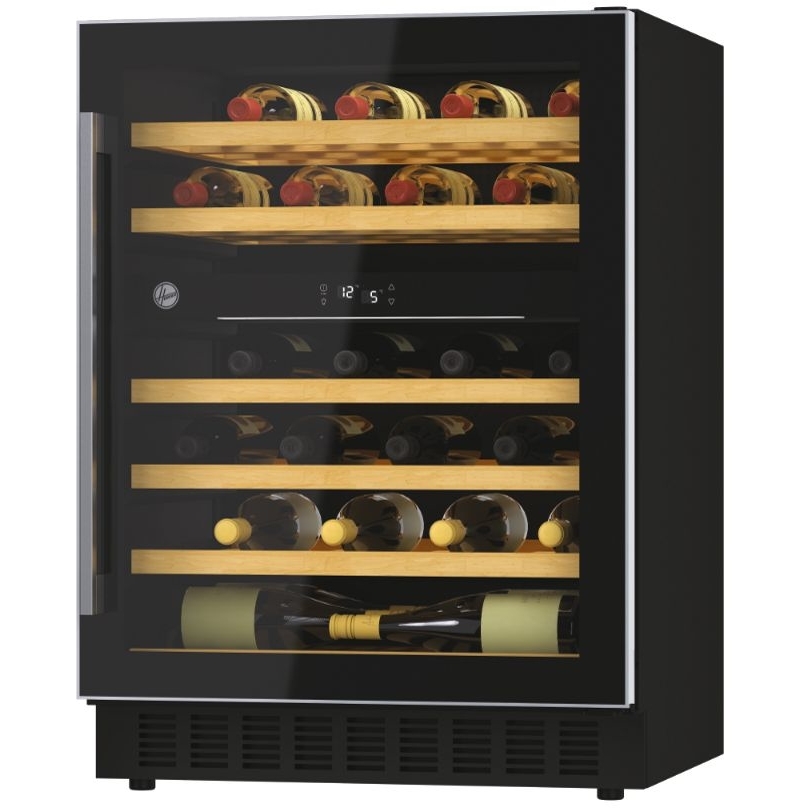 Hoover HWCB 60 UK/N Integrated Wine Cooler, Black, G Rated