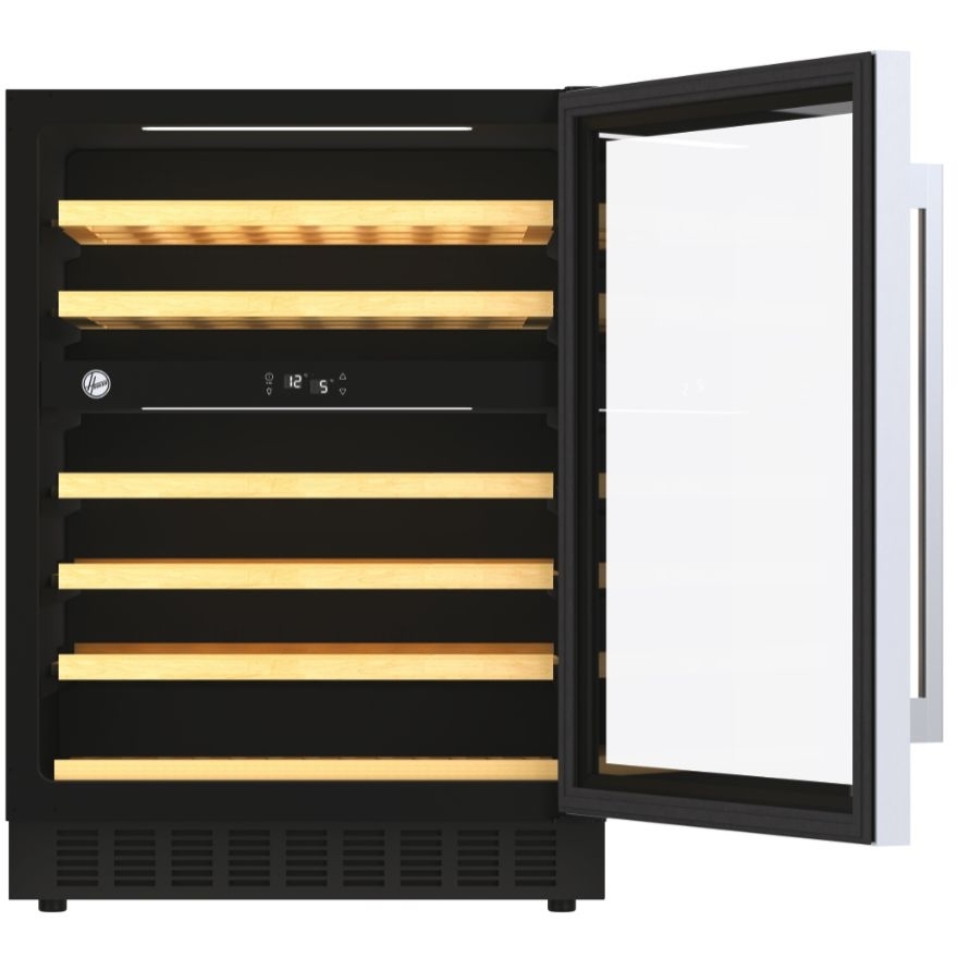 Hoover HWCB 60 UK/N Integrated Wine Cooler, Black, G Rated