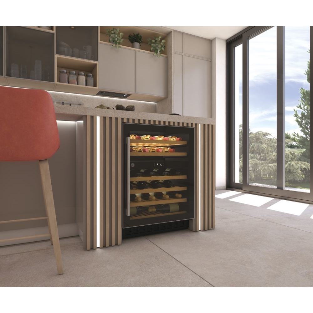 Hoover HWCB 60 UK/N Integrated Wine Cooler, Black, G Rated