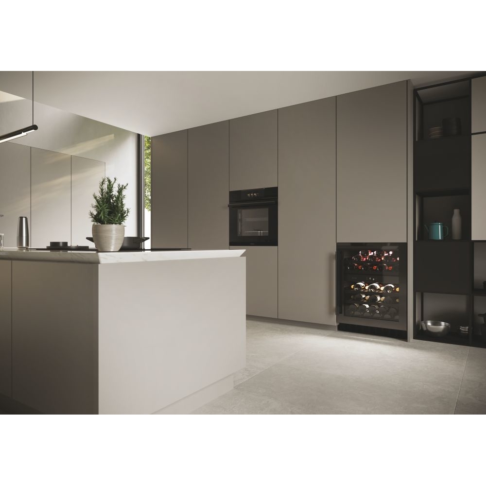 Haier HAKWBD 60 UK Wine Cooler, Black, F Rated