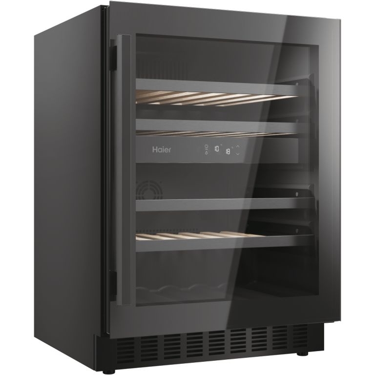 Haier HAKWBD 60 UK Wine Cooler, Black, F Rated
