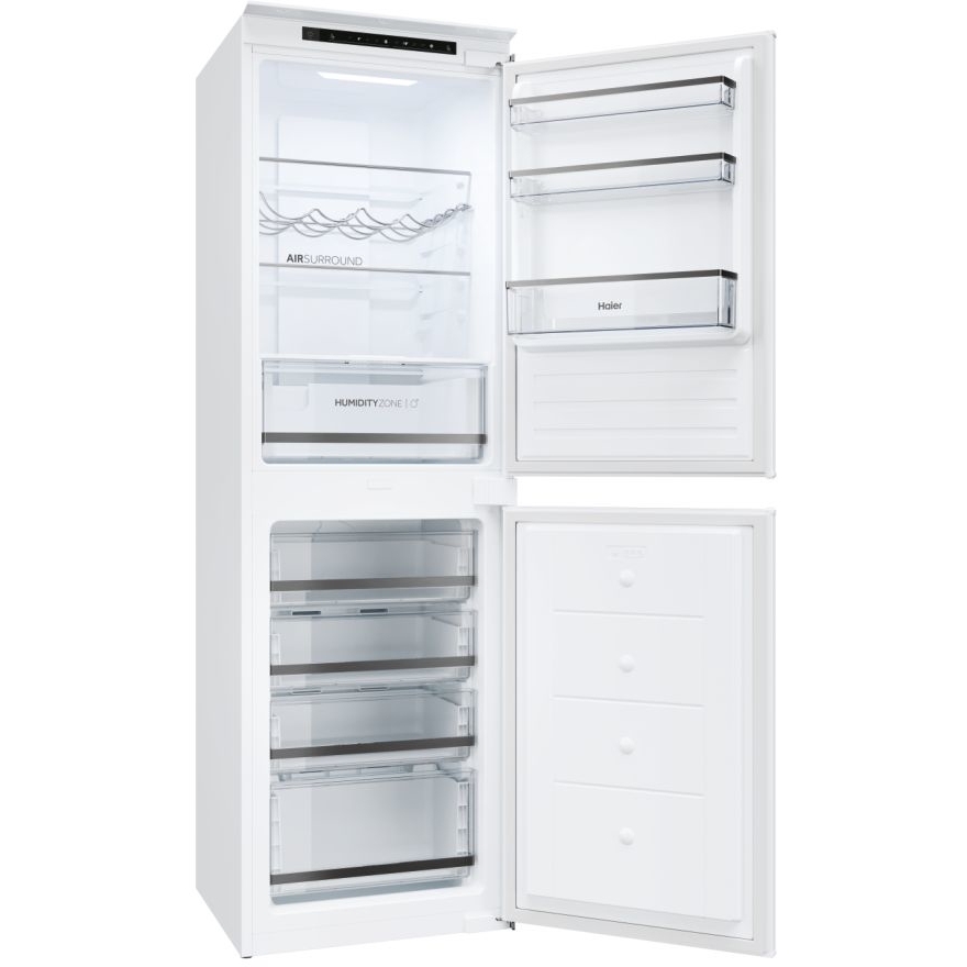 Haier HB50T618FMK No Frost Integrated Fridge Freezer, Sliding Hinge, 50/50, E Rated