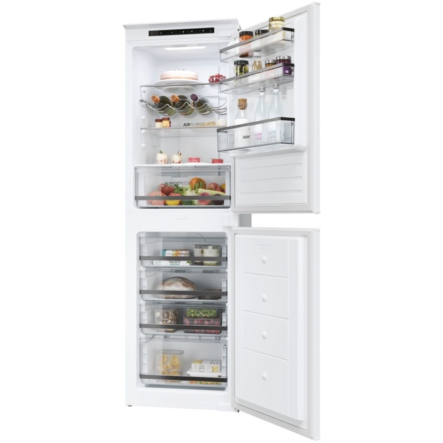 Haier HB50T618FMK No Frost Integrated Fridge Freezer, Sliding Hinge, 50/50, E Rated