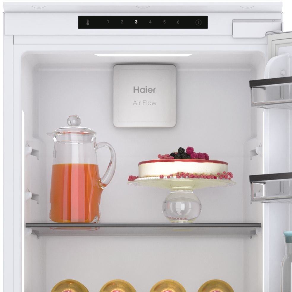 Haier HAMS518EWK Built-In Larder Fridge, Sliding Hinge, E Rated